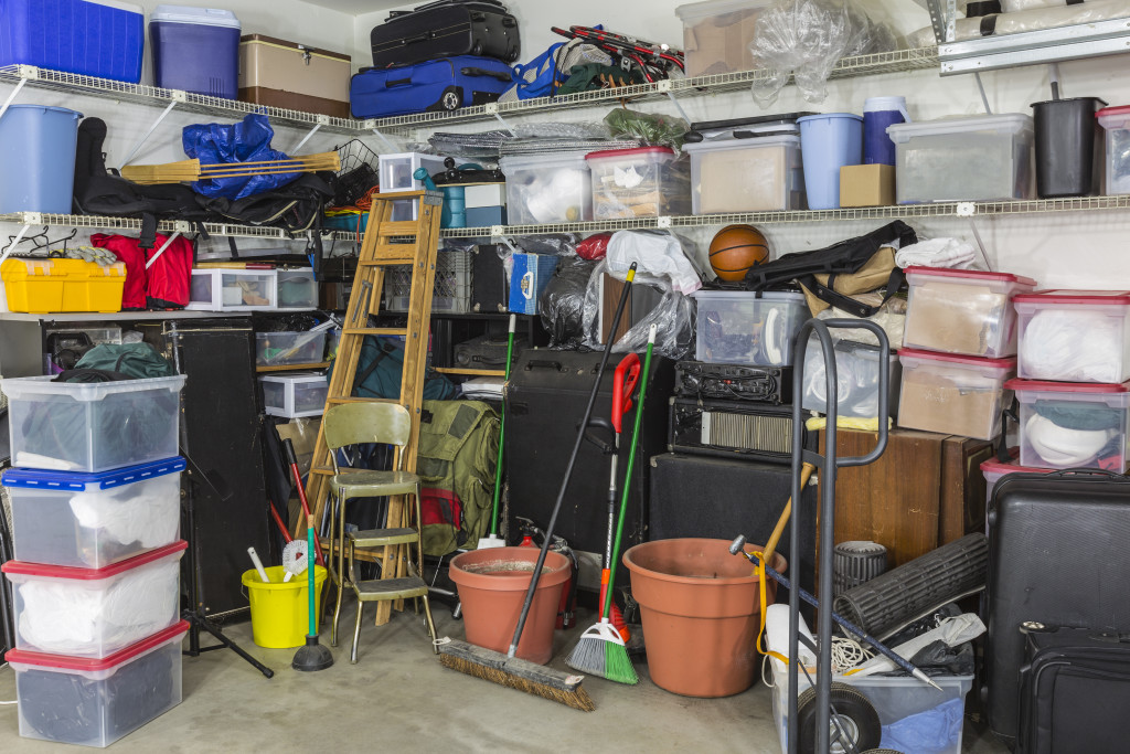 residential clutter in a garage